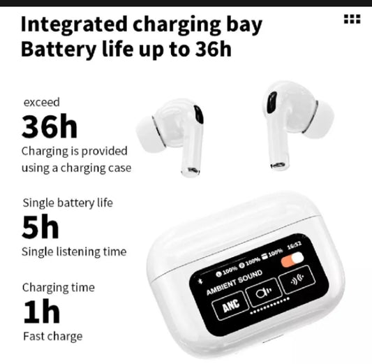 A9 airbuds Bluetooth 5.4 TWS Earphones | HiFi Stereo Sound & Fast Charging